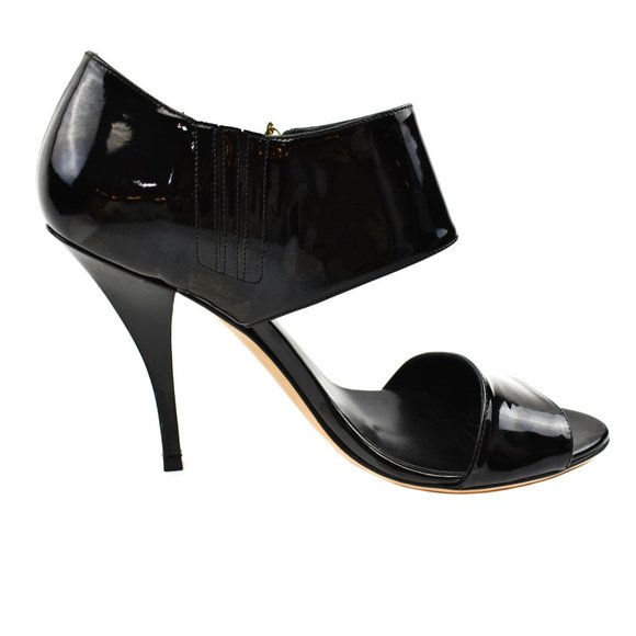 GUCCI: Black, Patent Leather Mary Jane Strappy Sandals Heels Size: 8.5 - Picture 5 of 11